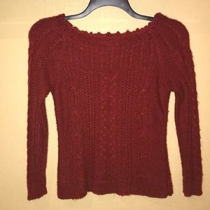 Beautifully detailed red sweater
